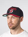 Бейсболка MITCHELL NESS арт. HP9354-NJDBLCK New Jersey Devils NHL (черный / красный)